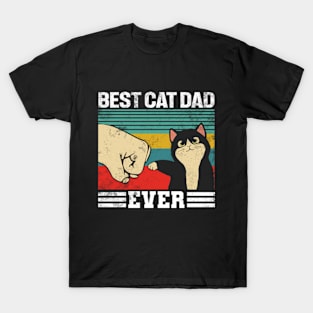 Best Cat Dad Ever Vintage T-Shirt